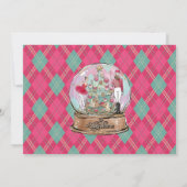 Invitation Noisette Ballet Noël Rouge Or Anniversaire (Dos)