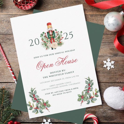 Invitation Noisette de Noël Berry Open House