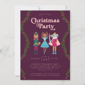 Invitation Noisette de Noël Rouge (Devant)