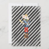 Invitation Noisette Rouge Et Or Anniversaire Sucre Plum Fée (Dos)