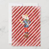 Invitation Noisette Rouge Et Or Anniversaire Sucre Plum Fée (Dos)