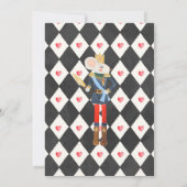 Invitation Noisette Rouge Et Or Anniversaire Sucre Plum Fée (Dos)