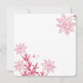 Invitation Noix de miel Printemps Couleurs de mariage Floral (Dos)