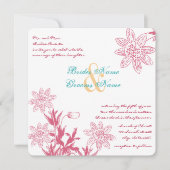 Invitation Noix de miel Printemps Couleurs de mariage Floral (Devant)