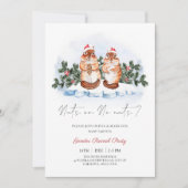 Invitation Noix d'écureuil Noël hiver Révélation de genre (Devant)