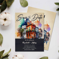 Nola Aquarelle Nouvelle Orléans Mariage Enregistre