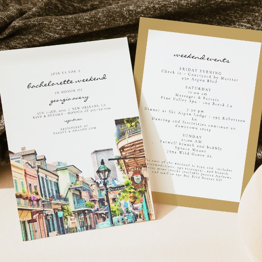 Invitation NOLA | Itinéraire Mardi Bachelorette de la Nouvell