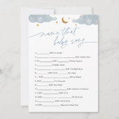 Invitation Nom Ce Bébé Chanson Jeu Twinkle Little Star (Devant)