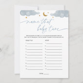 Invitation Nom Ce Bébé Tune Twinkle Star Baby shower Jeu (Devant)