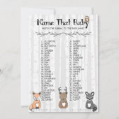 Invitation Nom Ce Jeu Bébé (Devant)