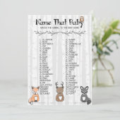 Invitation Nom Ce Jeu Bébé (Debout devant)