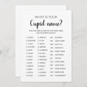Invitation Nom Cupidé Jeu Saint Valentin Jeu de fête (Devant / Derrière)