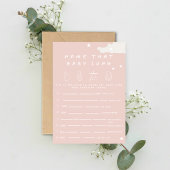 Invitation Nom de cette chanson de bébé Rustic minimum baby s