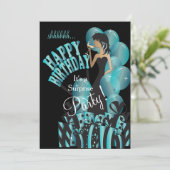 Invitation Nom | de la fille | do-it-yourself de diva de (Debout devant)