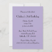 Invitation Nom | de la fille | do-it-yourself de diva de (Dos)