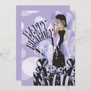 Invitation Nom de la fille do-it-yourself de diva de