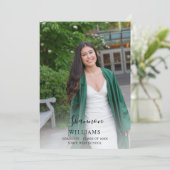 Invitation Nom de la méthode de script Photo Graduation Party (Debout devant)