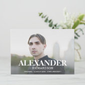 Invitation Nom de la morue Photo Graduation Party (Debout devant)