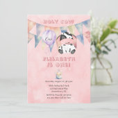 Invitation Nom de la vache Sainte Fille 1ère. Fête d'annivers (Debout devant)