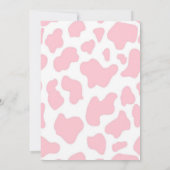 Invitation Nom de la vache Sainte Fille 1ère. Fête d'annivers (Dos)