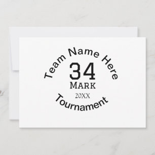 Invitation nom de l'équipe ici ajouter le nom du tournoi anné