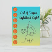 Invitation Nom de l'événement Lieu Sport Thème Basketball (Debout devant)