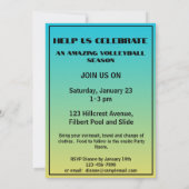 Invitation Nom de l'événement Lieu Sport Thème Basketball (Dos)