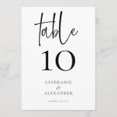 Invitation Nom de script élégant Date N'importe quel numéro d (Devant)