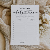 Invitation Nom de script moderne que bébé Tune Baby shower Je