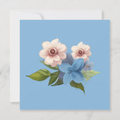 Invitation Nom des pingouins mignons Texte bilingue Espagnol- (Dos)