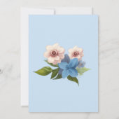 Invitation Nom des pingouins mignons Texte bilingue Espagnol- (Dos)