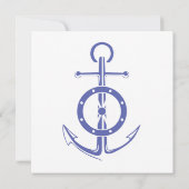 Invitation Nom du capitaine de bateau sur mesure marine marin (Dos)