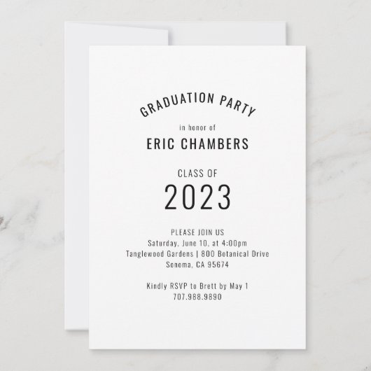 Invitation Nom du script de photo de la partie d'obtention du (Dos)