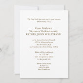 Invitation Nom et année personnalisés, 1er anniversaire de l' (Dos)