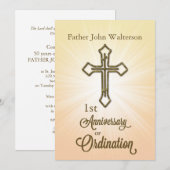 Invitation Nom et année personnalisés, 1er anniversaire de l' (Devant / Derrière)