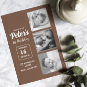 Invitation Nom Et Photo Anniversaire