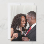 Invitation Nom Et Photo Mr & Mrs Elegant Script Mariage (Dos)