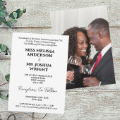 Invitation Nom Et Photo Mr & Mrs Elegant Script Mariage