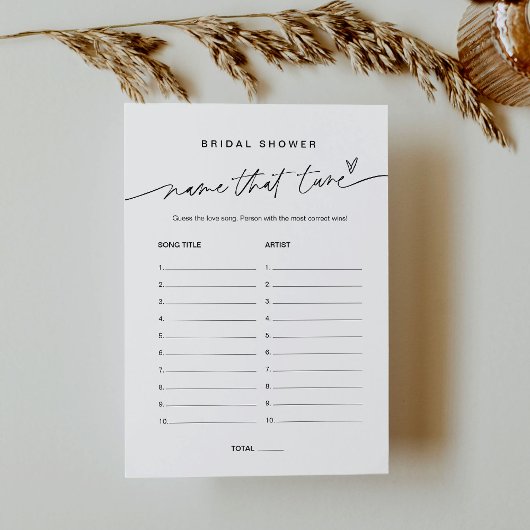 Invitation Nom EVERLEIGH Ce Jeu De Fête des mariées Tune