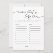 Invitation Nom EVERLEIGH Que Bébé Tune Baby shower Jeu (Devant)