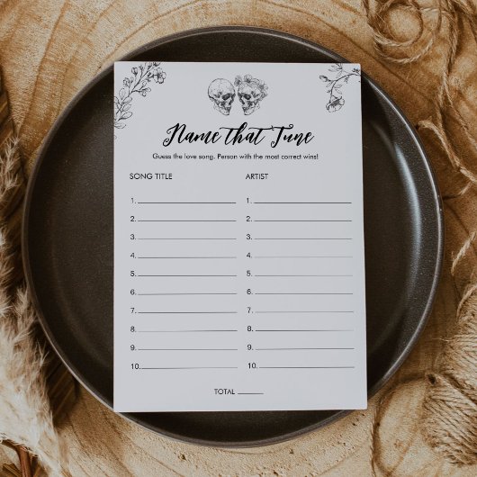 Invitation Nom gothique qui tonifie la Fête des mariées d'Hal