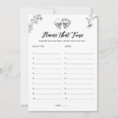 Invitation Nom gothique qui tonifie la Fête des mariées d'Hal (Devant)