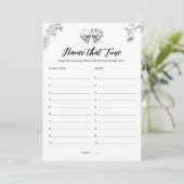 Invitation Nom gothique qui tonifie la Fête des mariées d'Hal (Debout devant)