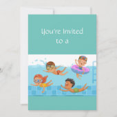 Invitation Nom personnalisé Anniversaire de la fête de natati (Devant)