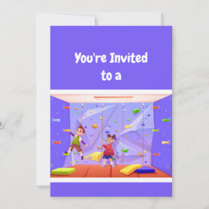 Invitation Nom personnalisé Anniversaire Escalade Rock Annive