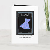 Invitation NOM PERSONNALISÉ Junior Bridesmaid PERWINKLE BLEU  (Dos)