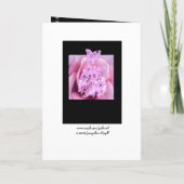 Invitation Nom Personnalisé Junior Bridesmaid PINK Robe Fleur (Dos)