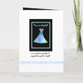 Invitation (Nom personnalisé) JUNIOR BRIDESMAID PURPLE Gown (Dos)