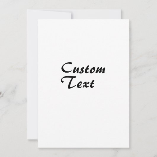 Invitation Nom personnalisé Texte personnalisé (Devant)