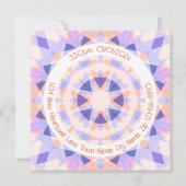 Invitation Nom photo personnalisé Age rose pourpre Anniversai (Dos)